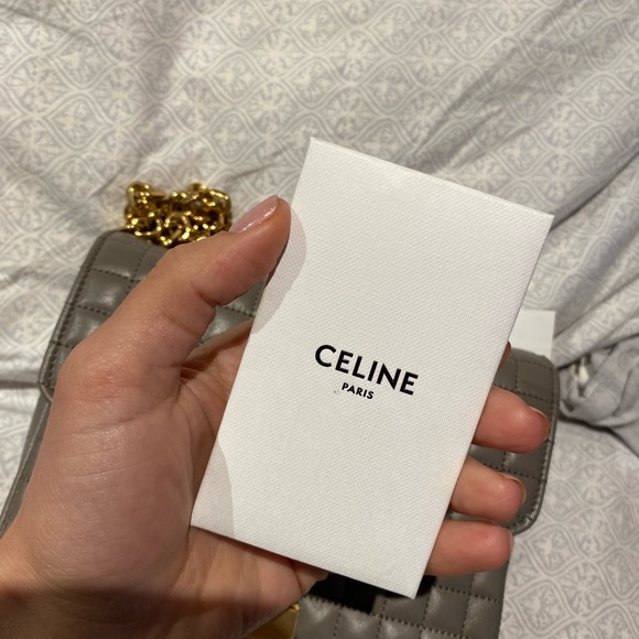 Celine C Bag Quilted Calfskin in ‘Pebble’ - Picture 10 of 14